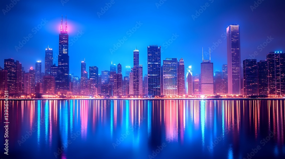 Fototapeta premium Blue plasma energy web digital effect high resolution picture