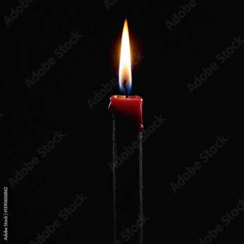 Obraz na płótnie Burning candle. Symbol of light and hope. w salonie