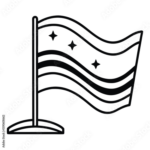United Arab Emirates flag vector illustration with vintage floral pattern and ornamental border