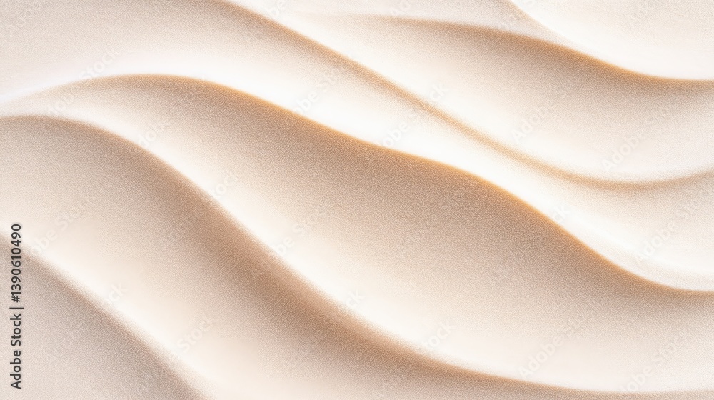 Smooth, creamy, light beige texture with gentle waves Smooth, creamy, light beige texture with gentle waves