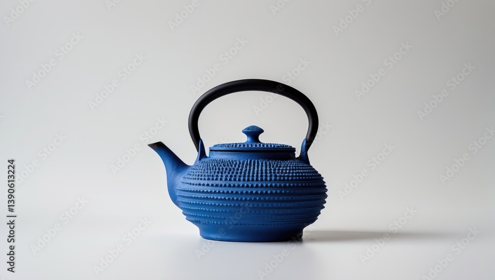 Isolated cast iron teapot on a white background. Isolated cast iron teapot on a white background.