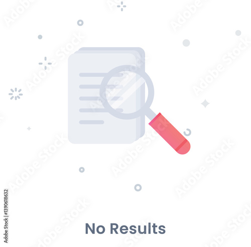 Error State UI Illustration – No Results
