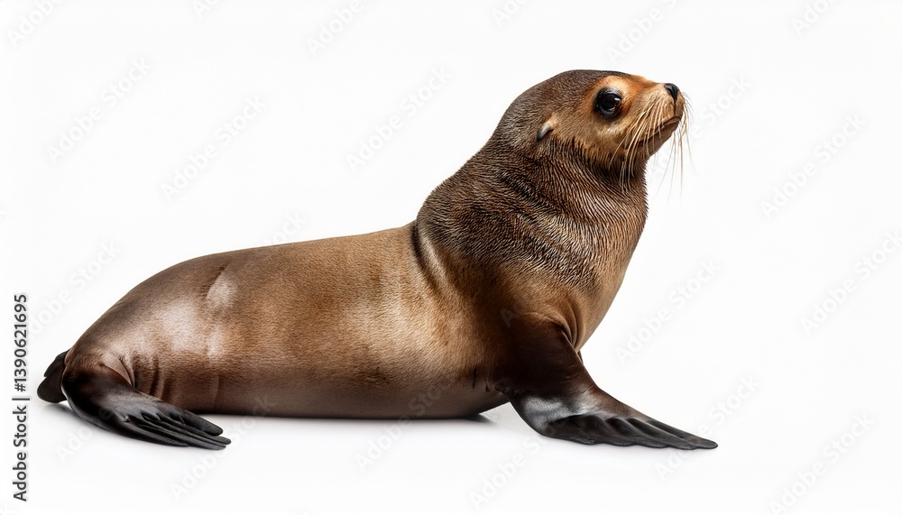 Fototapeta premium sea lion isolated on white background