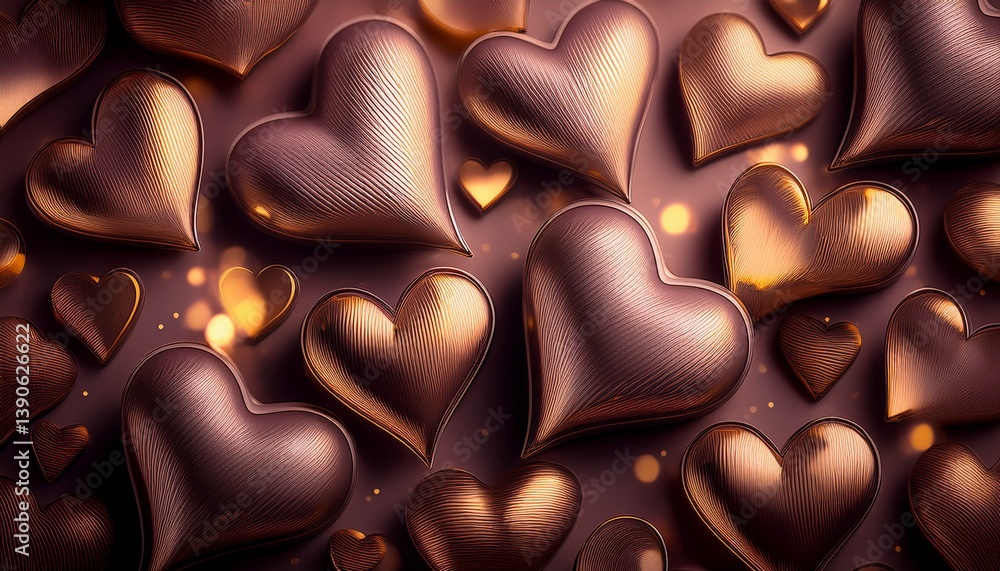 Fototapeta premium loopable hearts background