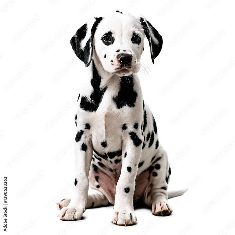 dalmatian puppy isolated on transparent background dalmatian puppy isolated on transparent background