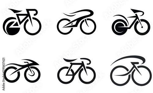 Road Bicycle Silhouette Icons | Racing Bike Vector Set for World Bicycle Day and Sport Design