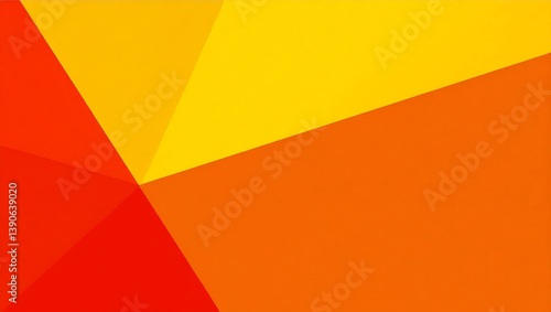 Abstract orange and red geometric background. Generative Ai.