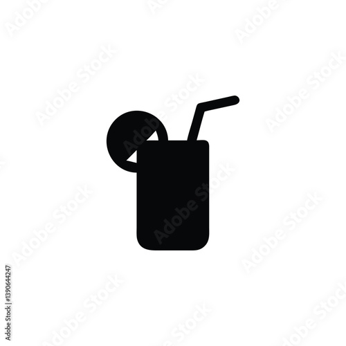Refreshing Summer Drinks Iced Tea, Lemonade, and More – A Guide to Cool Beverages for Hot Days, Summer Day Silhouette Icon Set