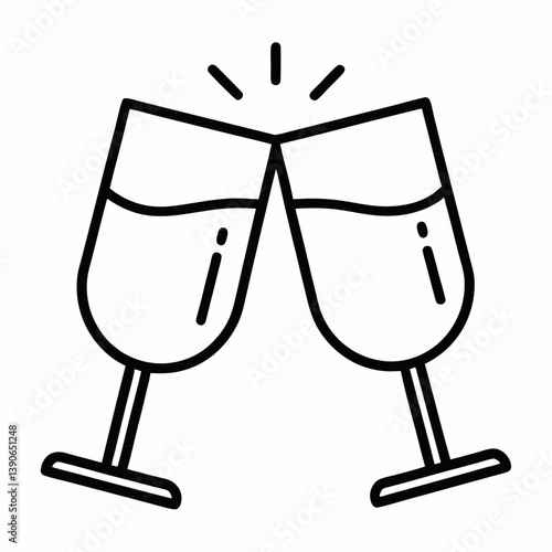 two glasses of champagne