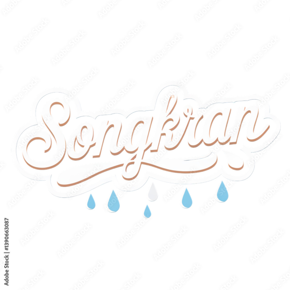 Naklejka premium Songkran