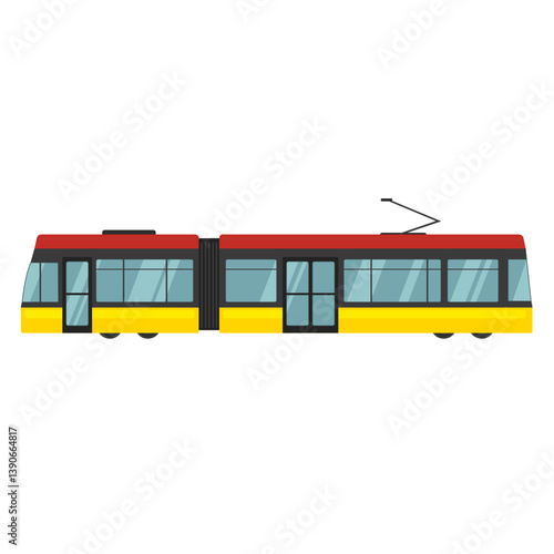 City transport vector flat illustrations. Urban life concept. on blue background.double decker red bus