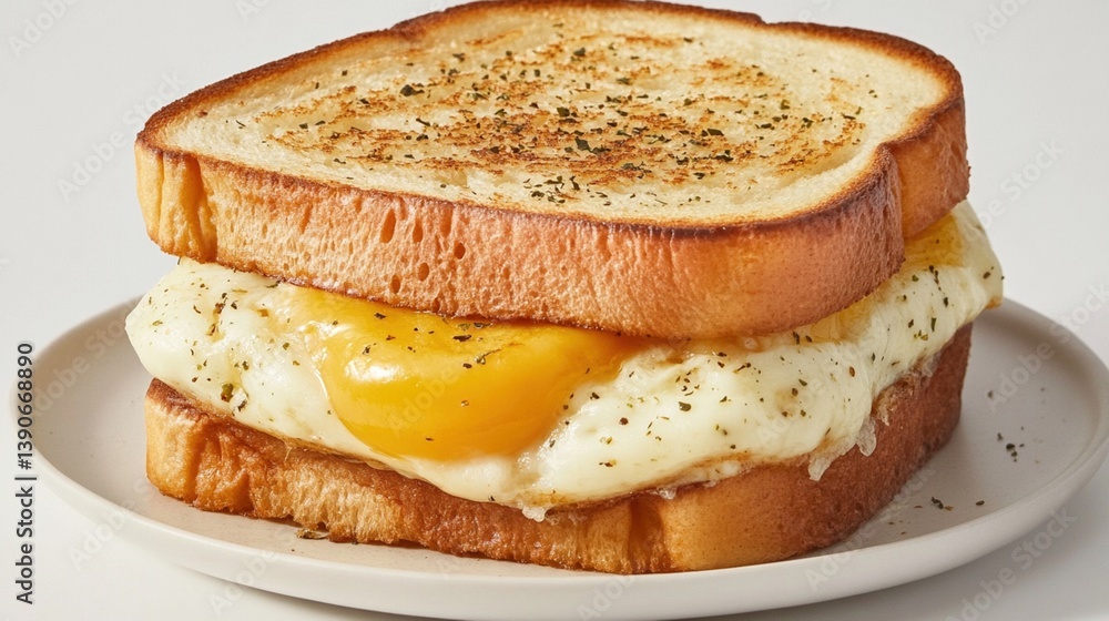 Savory egg and cheese sandwich Savory egg and cheese sandwich