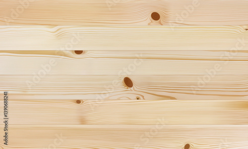 Pine wood background texture. Editable, realistic vector illustration, no traced elements.