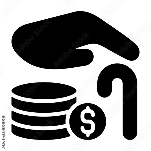 Retirement Fund Solid Solid Icon