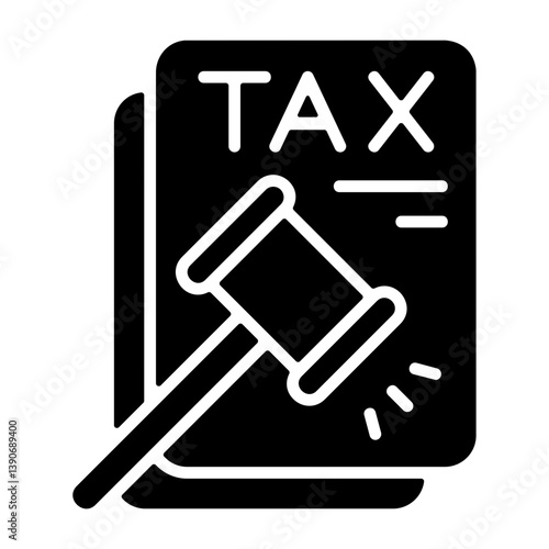 Tax Penalty Solid Solid Icon