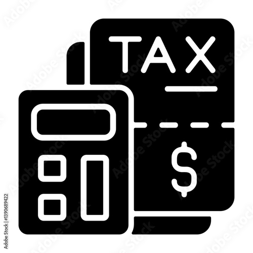 Tax Deductions Solid Solid Icon
