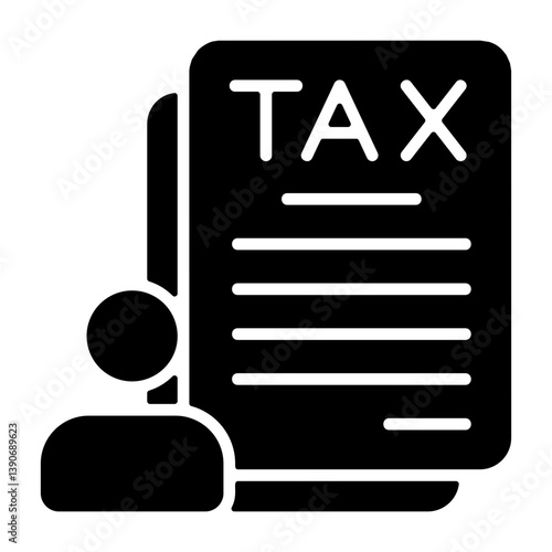 Tax Consultation Solid Solid Icon