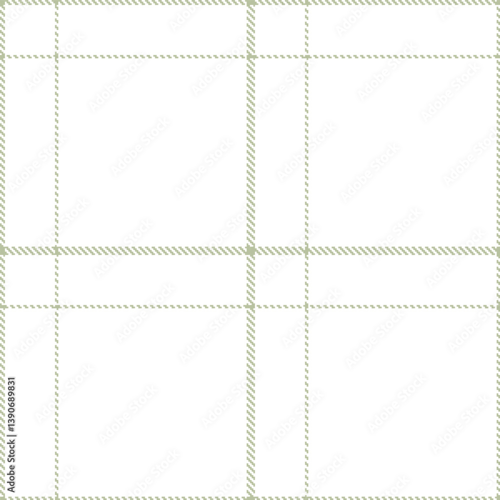Plaid pattern seamless. Muted greenish grey & Pale white Tartan Fabric Design. Plaid pattern seamless. Muted greenish grey & Pale white Tartan Fabric Design.