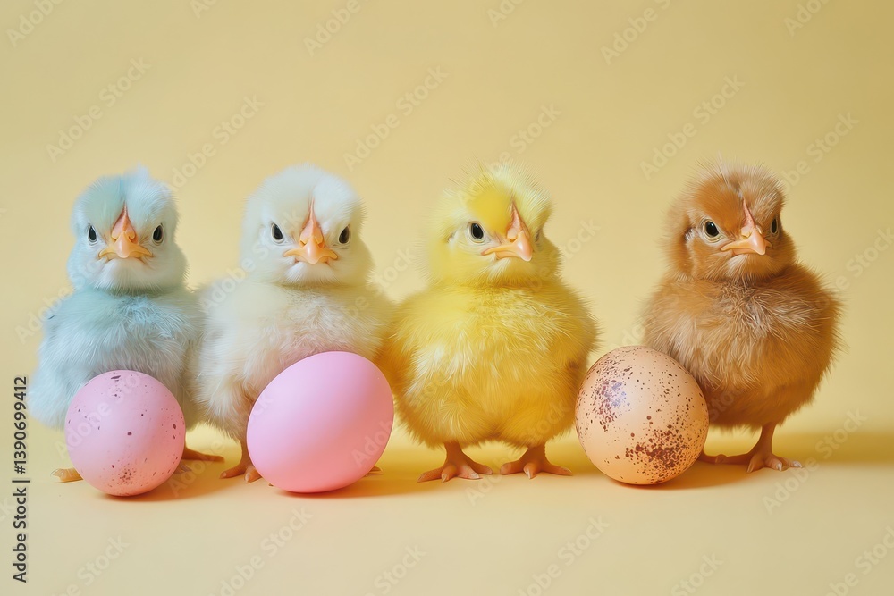 Spring vibe with bright chicks and eggs!