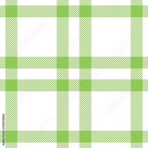 Contemporary Seamless Tartan featuring Neon white and Dusty nasty green Fabric Design