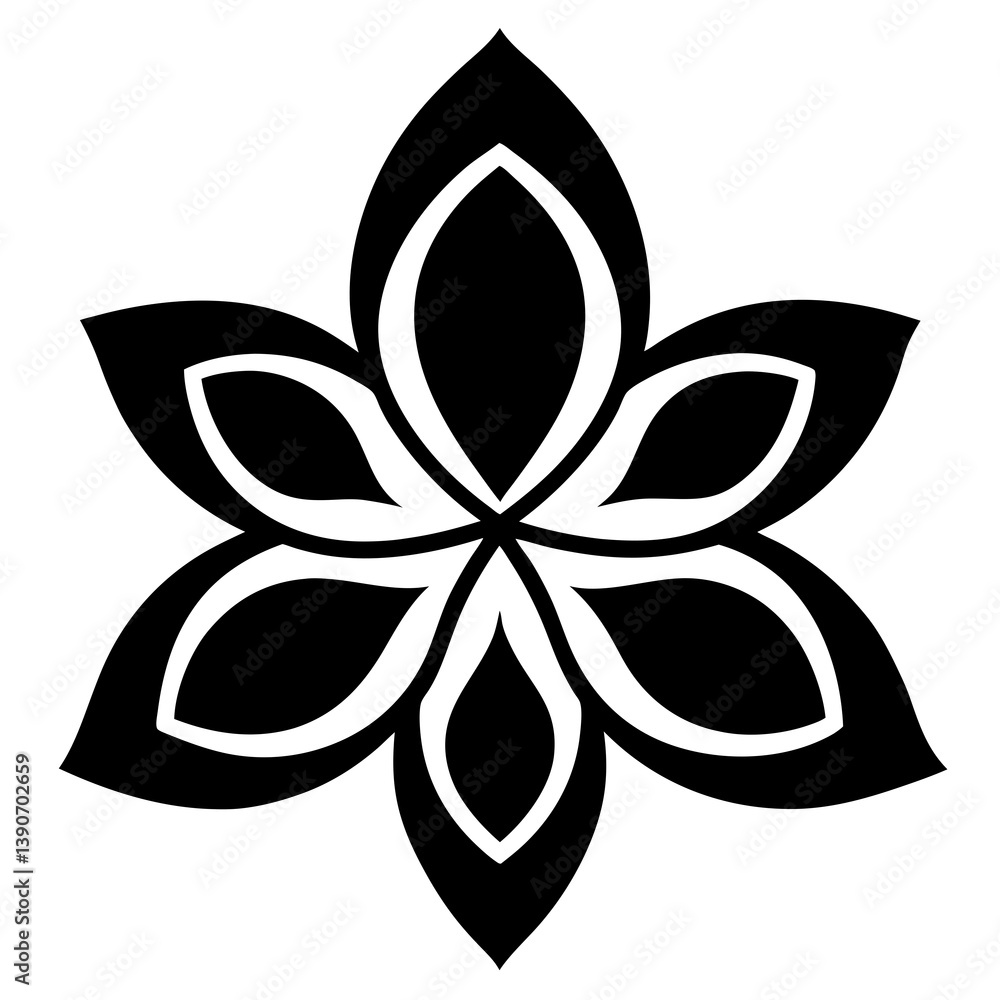 Lotus Flower Icon Clipart Simple Black Floral Mandala Vector
Lotus Flower Icon Clipart Simple Black Floral Mandala Vector