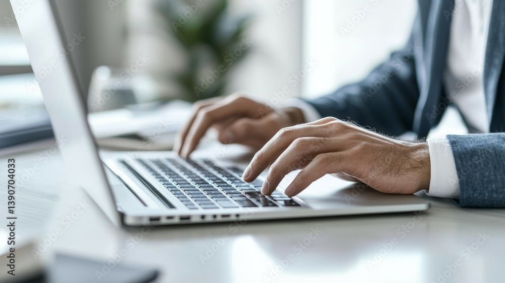 Close-Up of Hands Typing on Laptop Keyboard Businessman or Student Engaged in Online Learning and Internet Marketing at Home Office Workspace Close-Up of Hands Typing on Laptop Keyboard Businessman or Student Engaged in Online Learning and Internet Marketing at Home Office Workspace