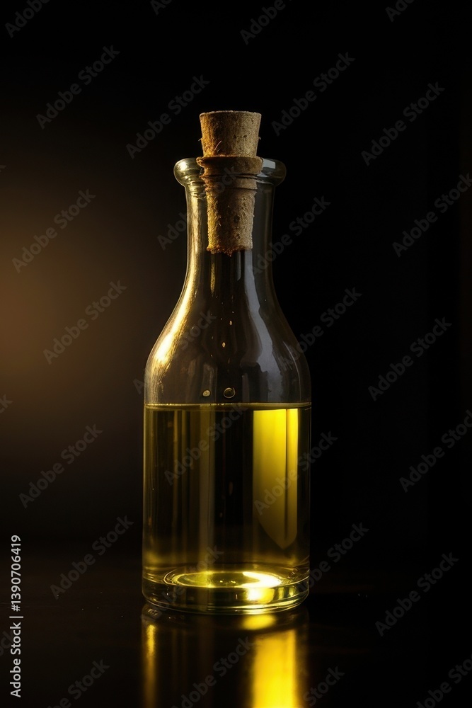 Clean mockup of a green glass bottle filled with natural olive oil, showcasing droplets inside. Perfect for product presentations, branding, or advertising campaigns Clean mockup of a green glass bottle filled with natural olive oil, showcasing droplets inside. Perfect for product presentations, branding, or advertising campaigns