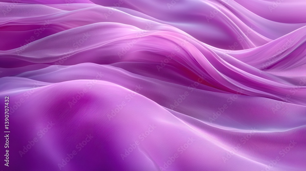Obraz premium Soft, flowing, vibrant purple fabric