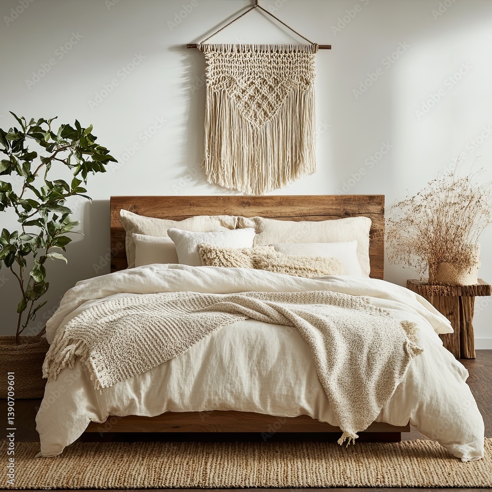 Harmoniously neutral boho vibes spill visually tied cozy simplicity situated modular-inspired raw
