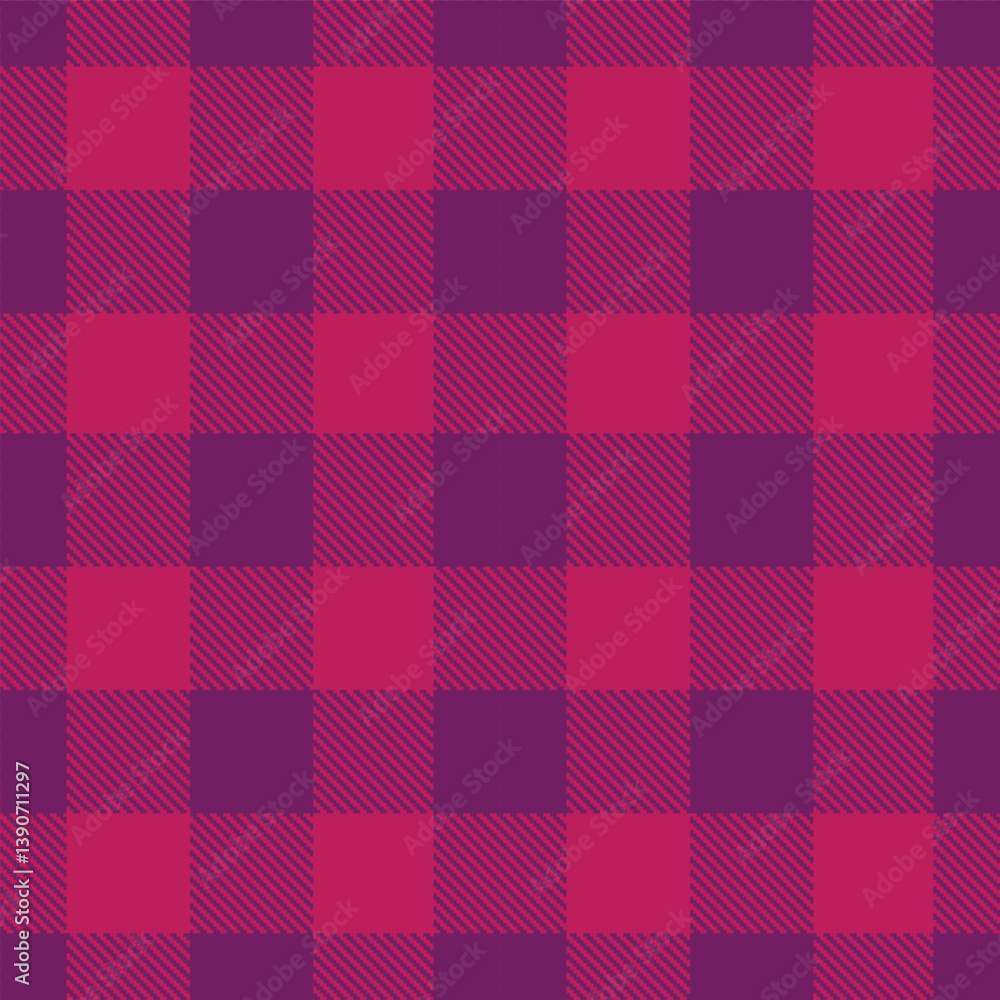 Rustic rich purple and Metallic deep pink Seamless Tartan Fabric Design Rustic rich purple and Metallic deep pink Seamless Tartan Fabric Design