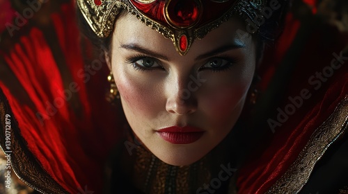 The cinematic character of Queen Jezebel, a ruthless queen known for her manipulations.