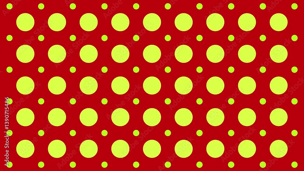 Red Green Polka Dot Pattern. Red Green Polka Dot Pattern.
