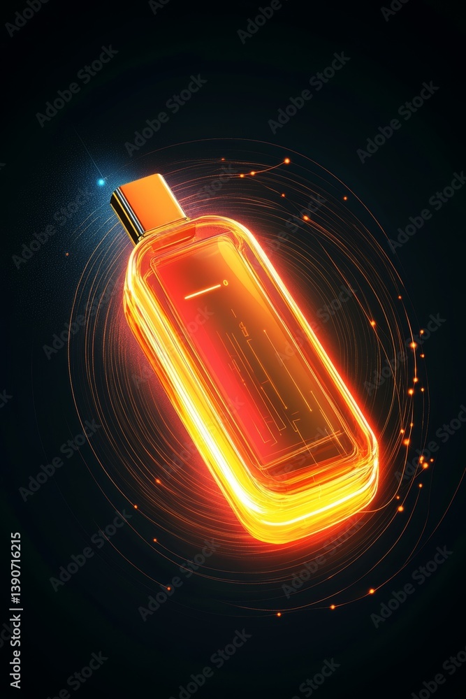 flash drive with data transfer illustration