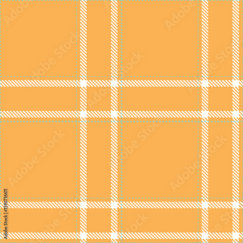 Contemporary Seamless Tartan featuring Classic butterscotch and Vintage greenish grey Fabric Design