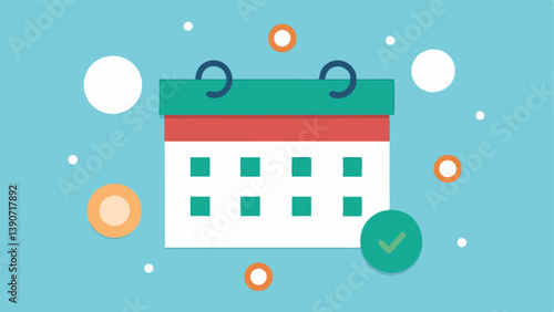 Calendar Marked with Repayment Dates A calendar with circles around repayment dates highlighting the stress and pressure to repay highinterest loans on time.