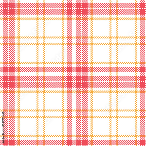 Contemporary Seamless Tartan featuring Dark white and Sandy butterscotch Fabric Design