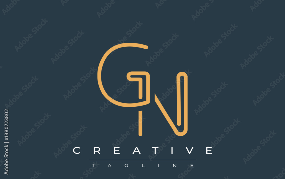 GN Minimalistic Line Art Logo Design with Abstract Lettering. Abstract minimalistic logo design featuring a sleek line art style. GN Minimalistic Line Art Logo Design with Abstract Lettering. Abstract minimalistic logo design featuring a sleek line art style.