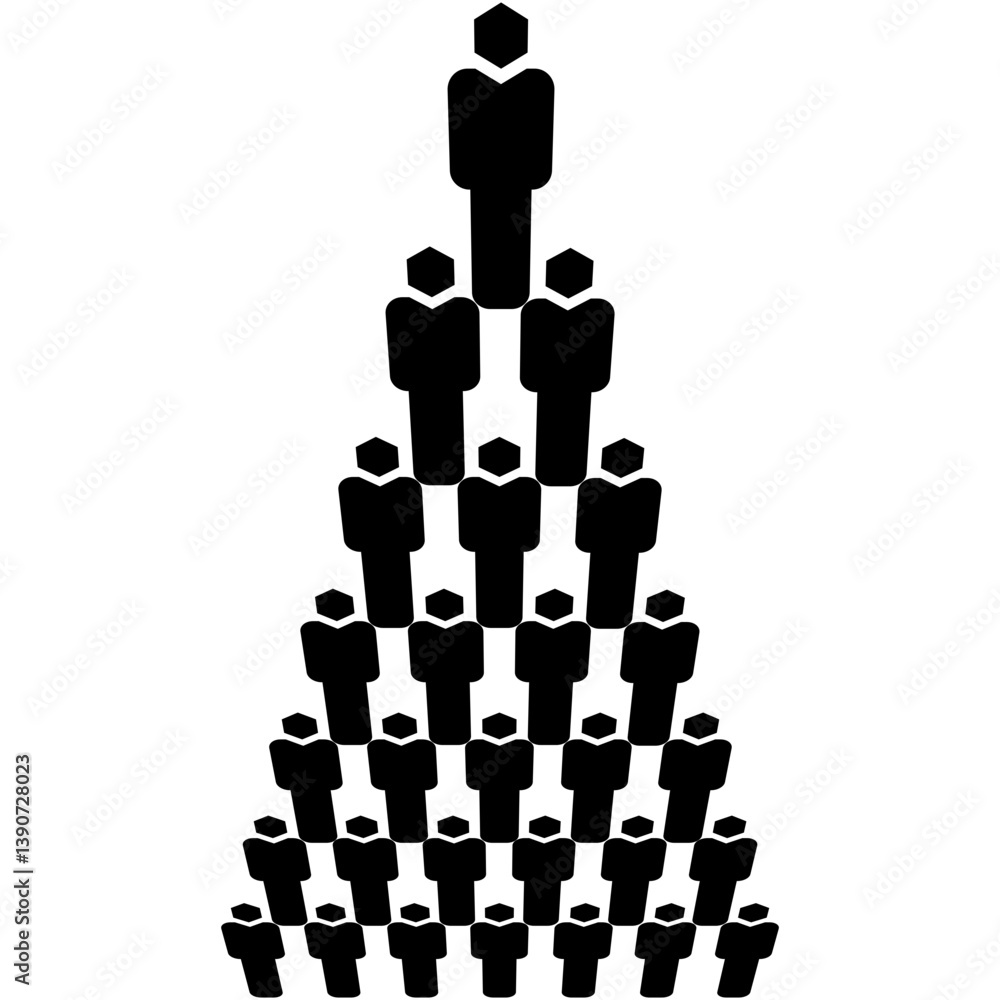 A Human Pyramid Icon
