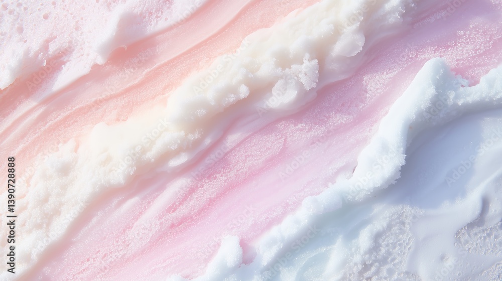 Fototapeta premium Colorful Layers of Creamy Ice Delight