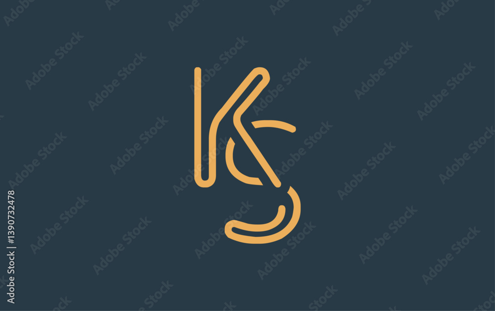 KS Minimalistic Line Art Logo Design with Abstract Lettering. Abstract minimalistic logo design featuring a sleek line art style. KS Minimalistic Line Art Logo Design with Abstract Lettering. Abstract minimalistic logo design featuring a sleek line art style.