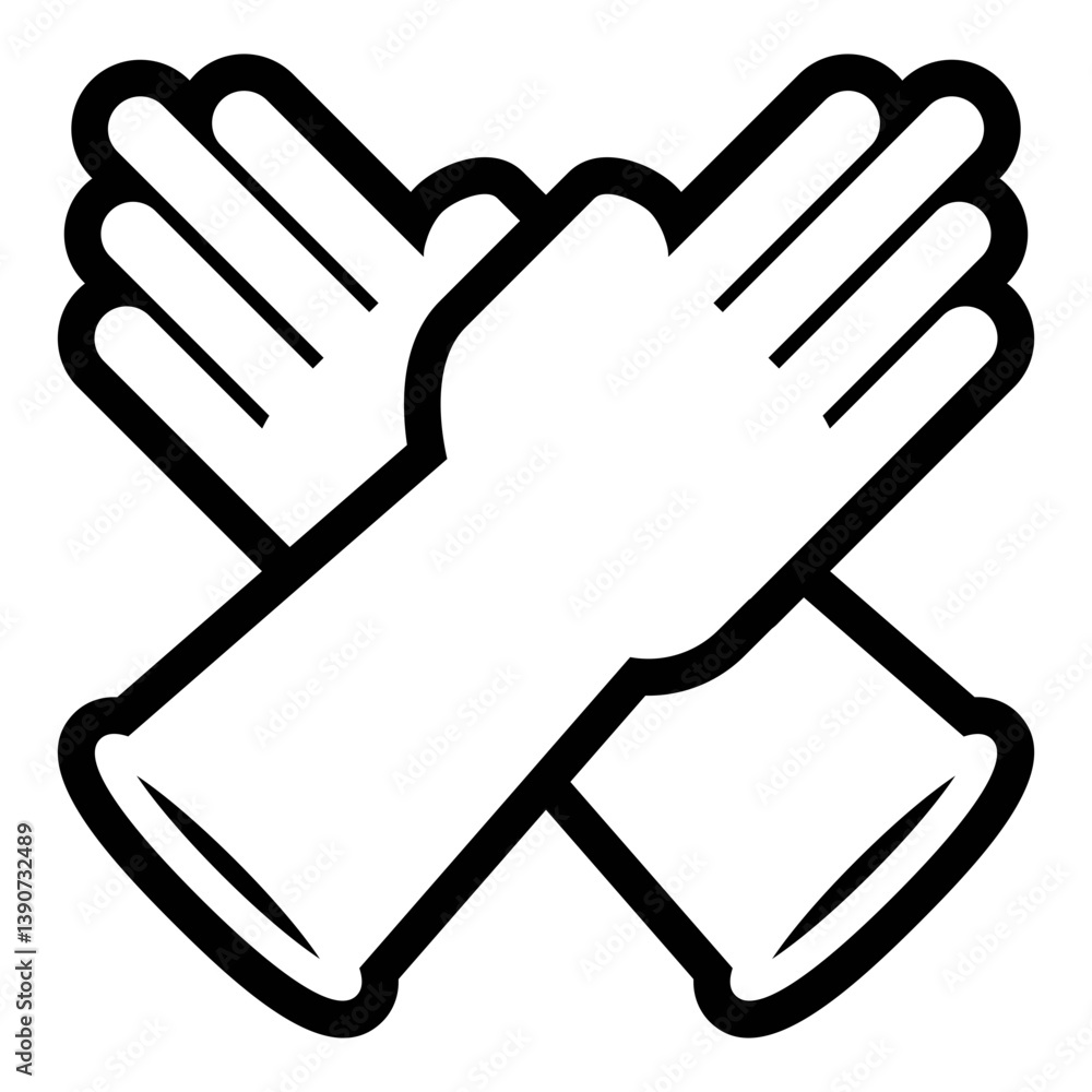 A Pair of Rubber Gloves Icon