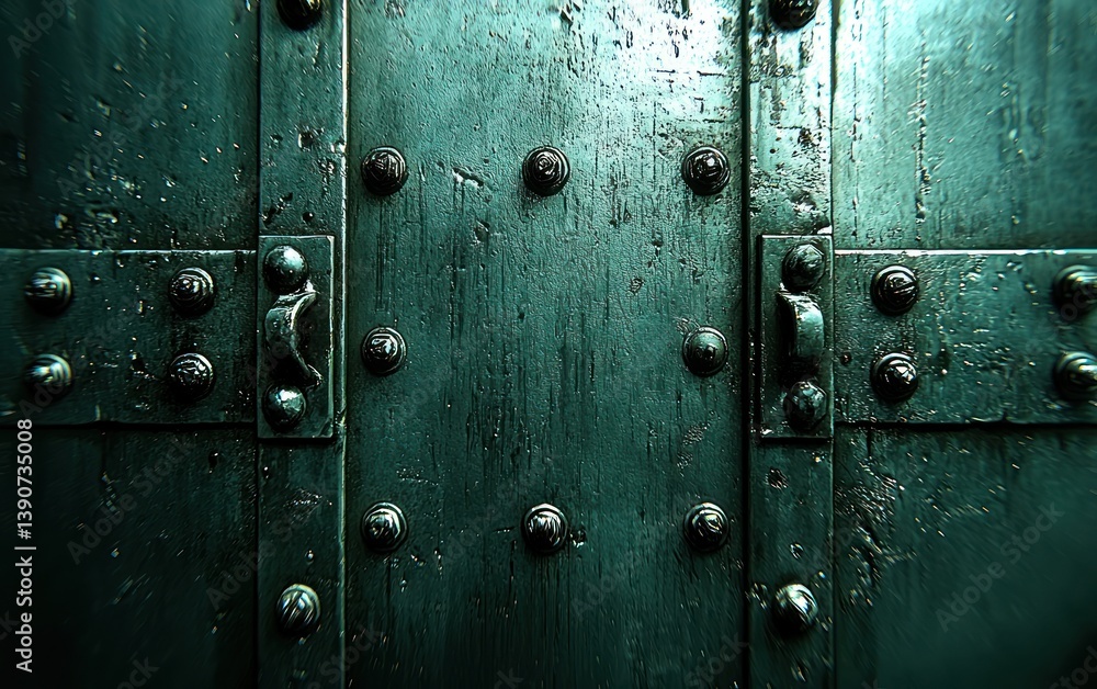 Fototapeta premium Textured metal panels