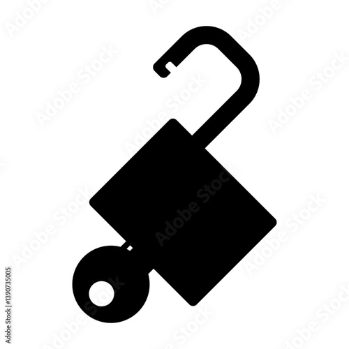 A Key Unlocking A Padlock Icon