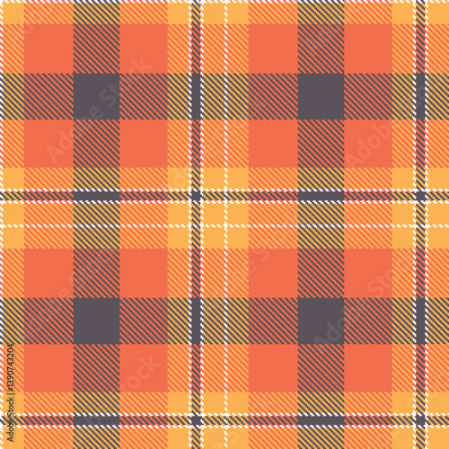 Plaid pattern seamless. Smoky white & Sandy butterscotch Tartan Fabric Design. 
