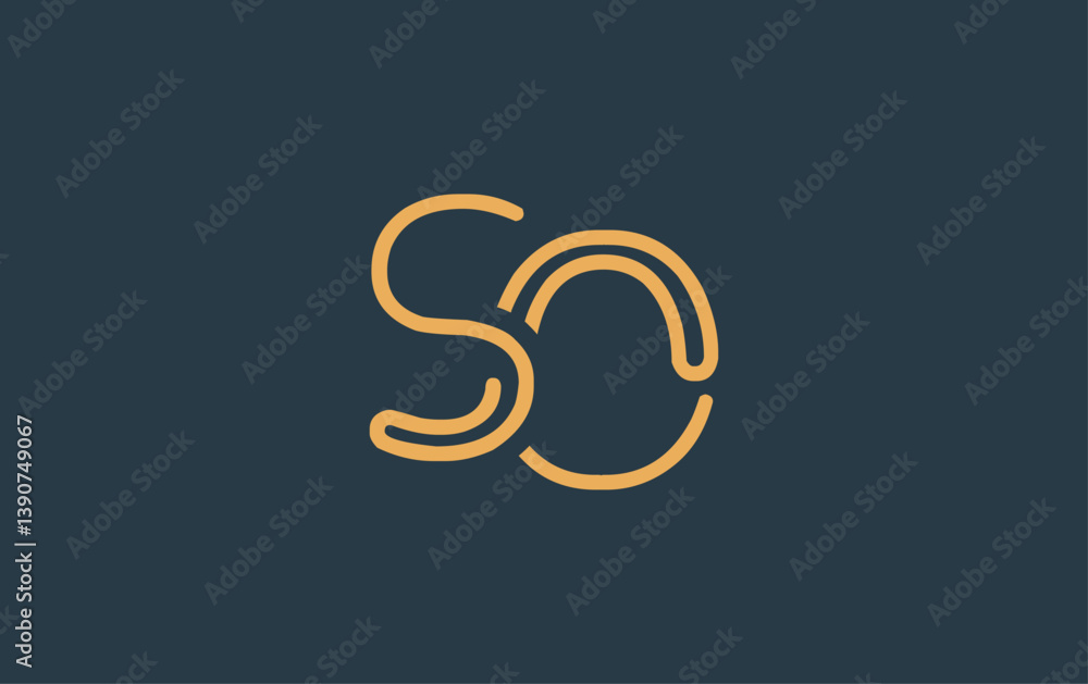 SO Minimalistic Line Art Logo Design with Abstract Lettering. Abstract minimalistic logo design featuring a sleek line art style. SO Minimalistic Line Art Logo Design with Abstract Lettering. Abstract minimalistic logo design featuring a sleek line art style.