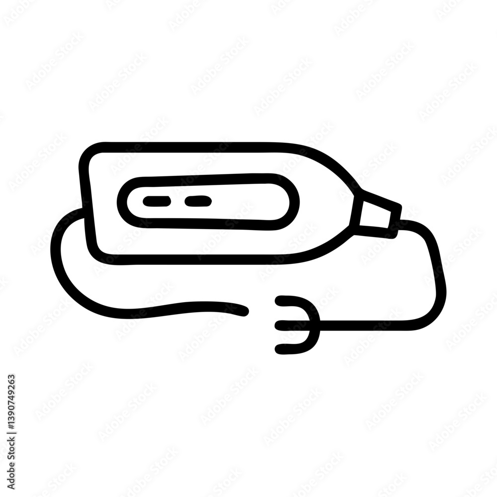 Electric blanket icon illustration on white background Electric blanket icon illustration on white background