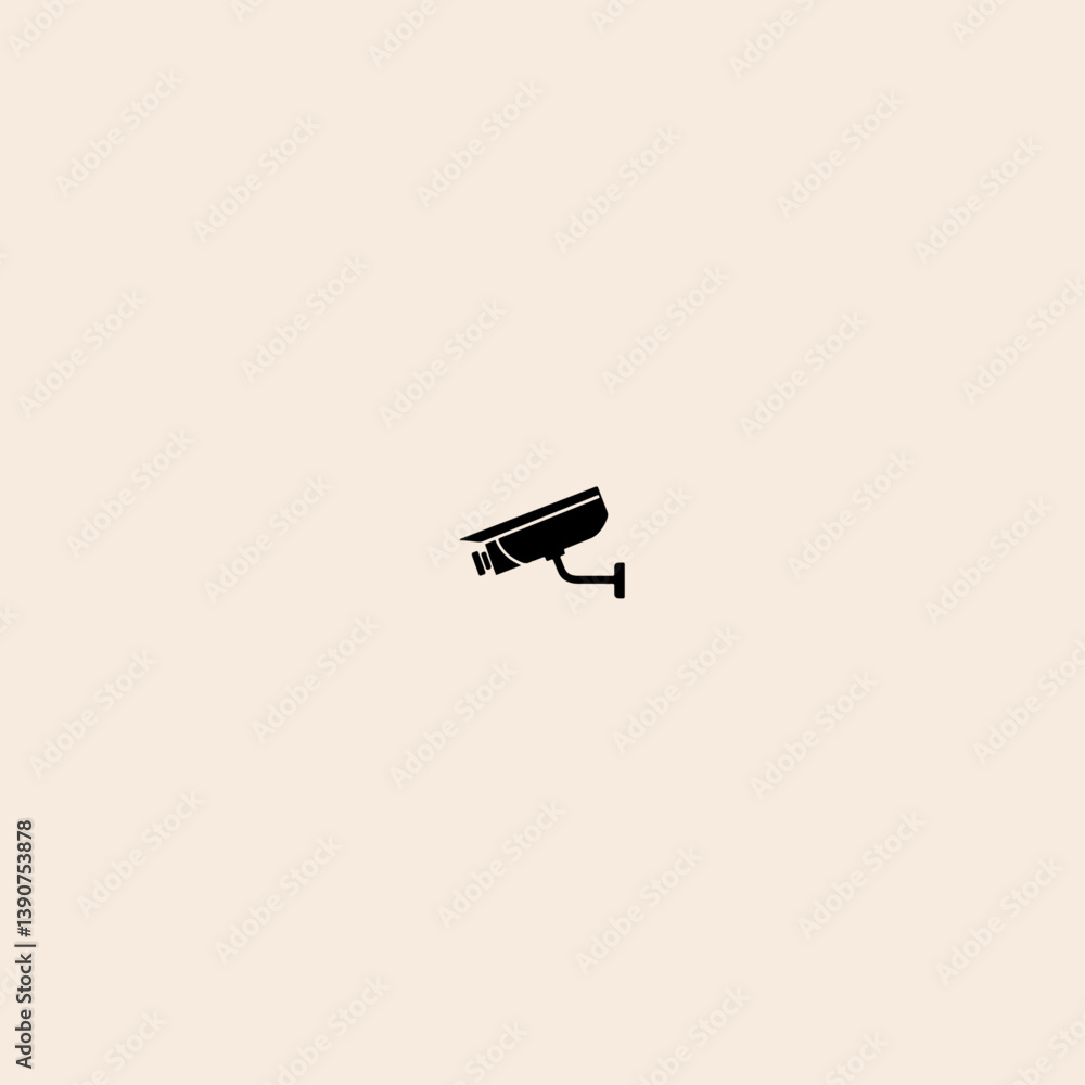 CCTV icon flat vector design. CCTV icon flat vector design.