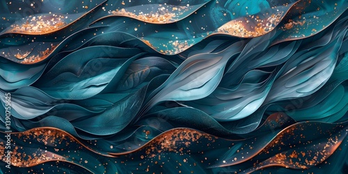 Hand Drawn Abstract Floral Background
