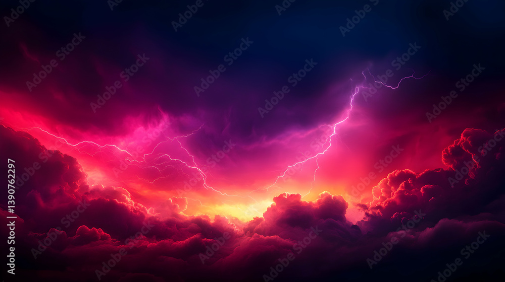 Vibrant Cloudscape With Pink Purple And Golden Light Displaying Celestial And Dynamic Cosmic Atmosphere Vibrant Cloudscape With Pink Purple And Golden Light Displaying Celestial And Dynamic Cosmic Atmosphere