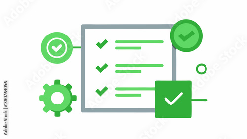 Checklist with Checkmarks A checklist with items like Set Savings Goal Automate Savings and Track Progress all marked with green checkmarks.